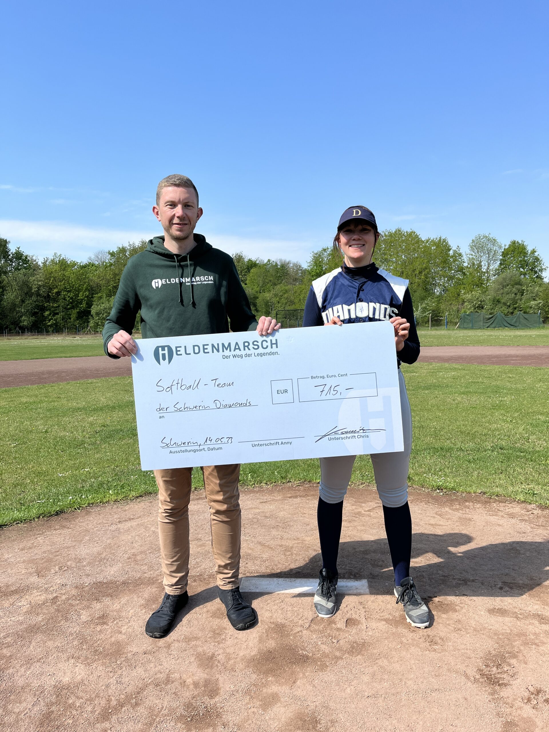 Softball-Team des Baseballclubs Schwerin Diamonds e.V.